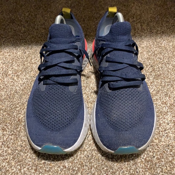Nike Epic React Flyknit College Navy Mens - Picture 3 of 4